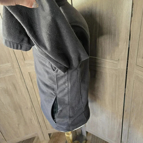 Columbia Plush mens black zip Sweater - Picture 8 of 12